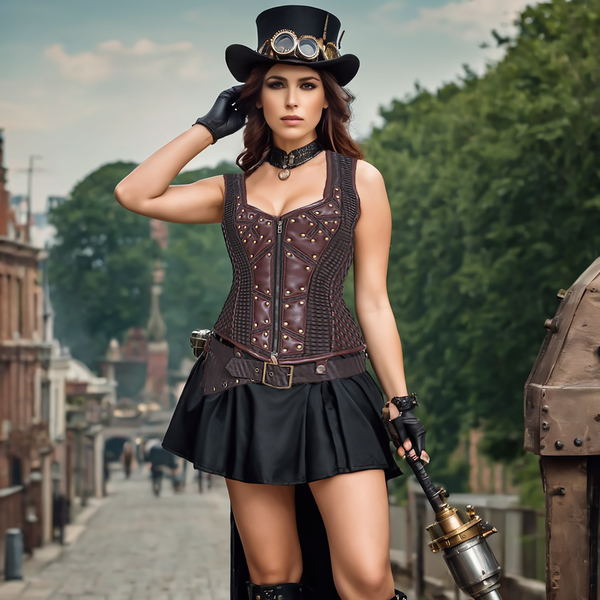 Little random fact about me; I have modelled for a steampunk.global uk corset  clothing store before : r/corsets