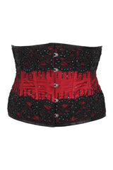 Red Satin underbust corset dress