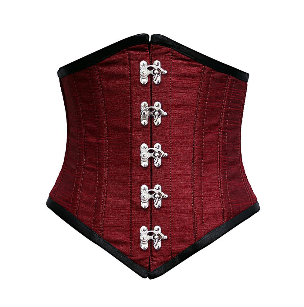 Zill African Print Polyester Satin Overbust Corset